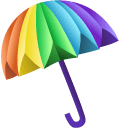 Origami Rainbow Umbrella arrow cursor preview