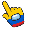 Among Us Colombia Flag Colors hand cursor preview