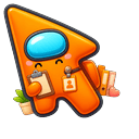 Among Us Show Orange aka Head of HR arrow cursor preview
