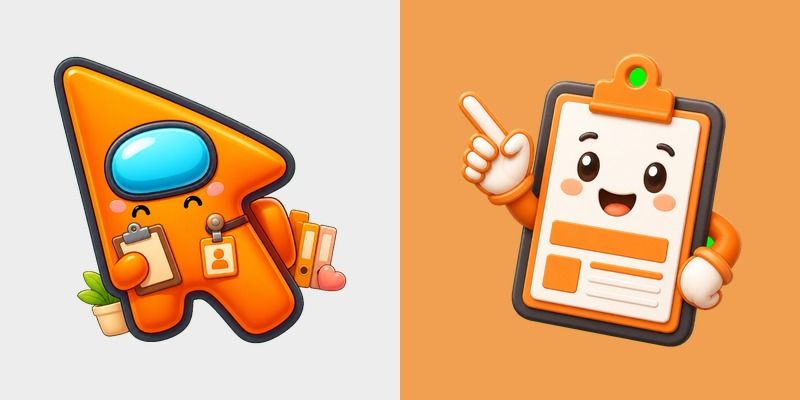Among Us Show Orange aka Head of HR custom cursor pack preview for Chrome, Edge and Windows