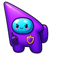 Among Us Show Purple aka Chief of Security arrow cursor preview