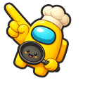 Among Us Show Yellow aka Ship Cook 1 hand cursor preview