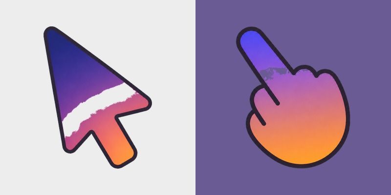 Indigo Dawn Fade custom cursor pack preview for Chrome, Edge and Windows