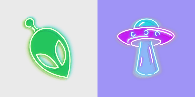 Galactic Alien UFO custom cursor pack preview for Chrome, Edge and Windows