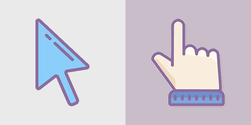 Color Purple & Violet custom cursor collection preview