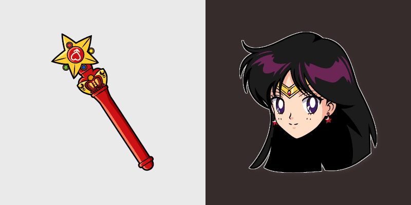 Cute Cursor for Sailor Mars custom cursor pack preview for Chrome, Edge and Windows