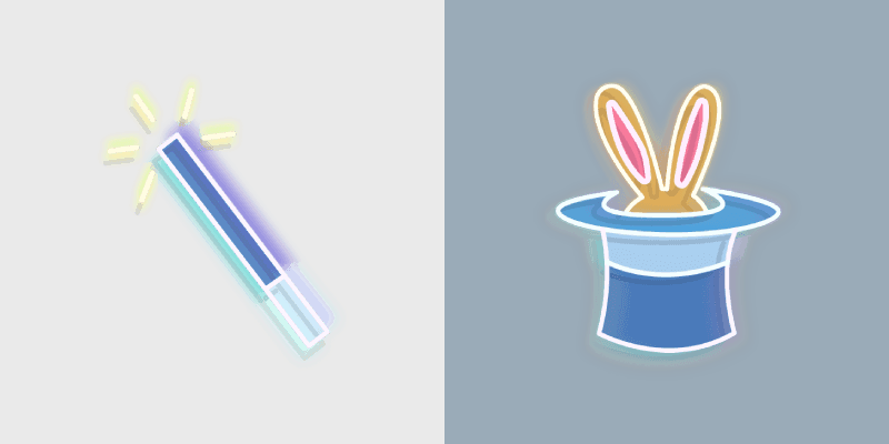 Cute Neon Mouse custom cursor pack preview for Chrome, Edge and Windows