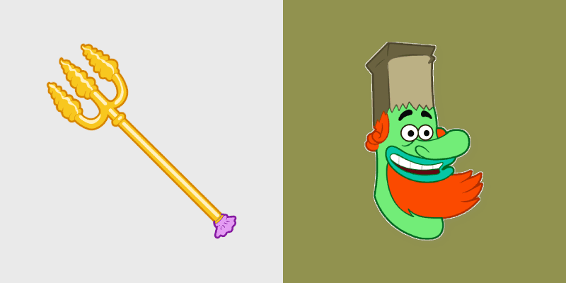 Spongebob Movie King Neptune custom cursor pack preview for Chrome, Edge and Windows