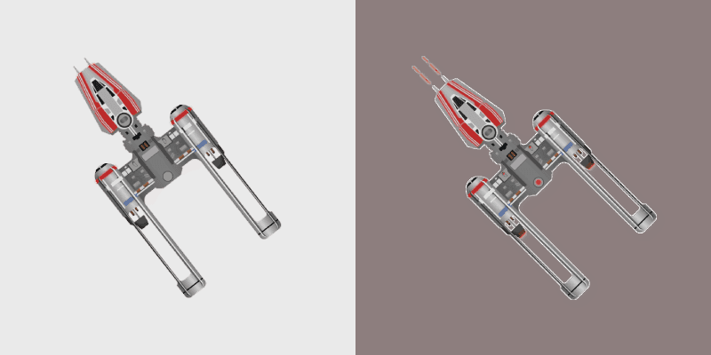 Y Wing Starfighter custom cursor pack preview for Chrome, Edge and Windows