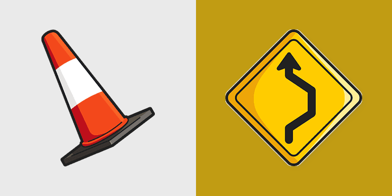 Roadworks custom cursor pack preview for Chrome, Edge and Windows
