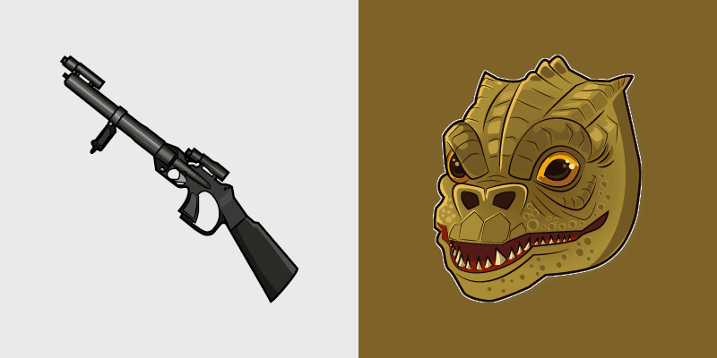 Bossk Relby-v10 Mortar GUN custom cursor pack preview for Chrome, Edge and Windows