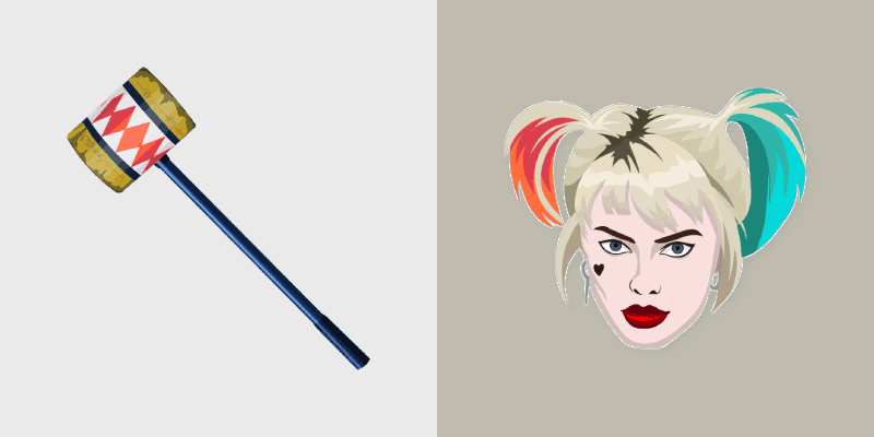 Harley Quinn Birds of Prey custom cursor pack preview for Chrome, Edge and Windows