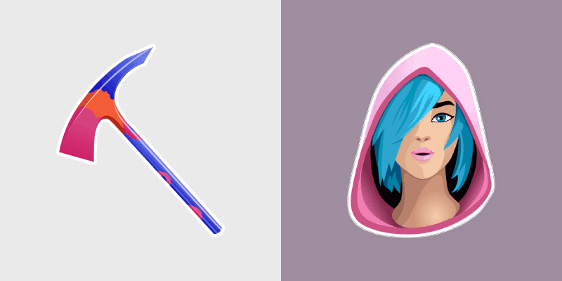 Iris Skin Pop Axe custom cursor pack preview for Chrome, Edge and Windows