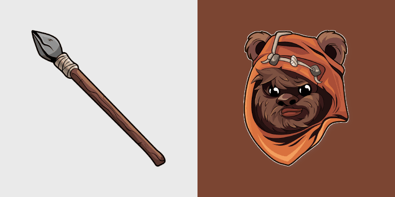 Wicket Ewok custom cursor pack preview for Chrome, Edge and Windows