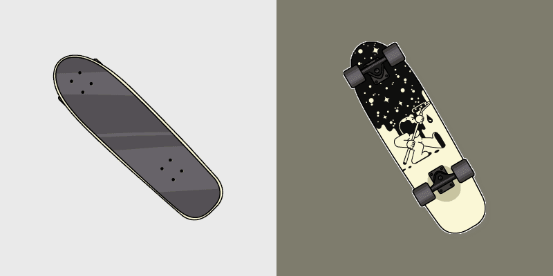 Cruiser Board custom cursor pack preview for Chrome, Edge and Windows