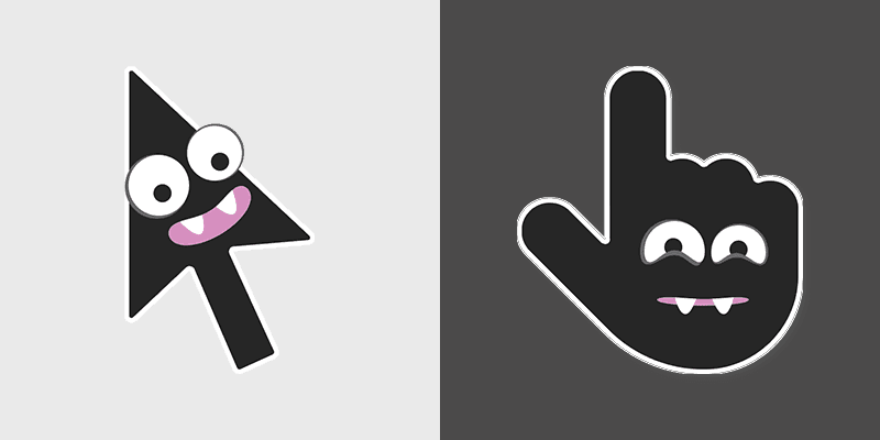 Cursoji Negative custom cursor collection preview