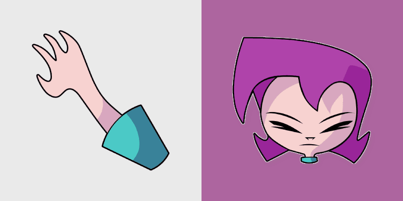 Invader Zim Cast custom cursor pack preview for Chrome, Edge and Windows