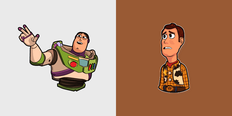 TOY Story custom cursor pack preview for Chrome, Edge and Windows