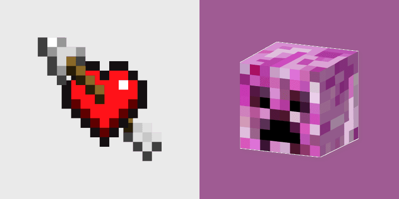 Heart Arrow Creeper custom cursor pack preview for Chrome, Edge and Windows
