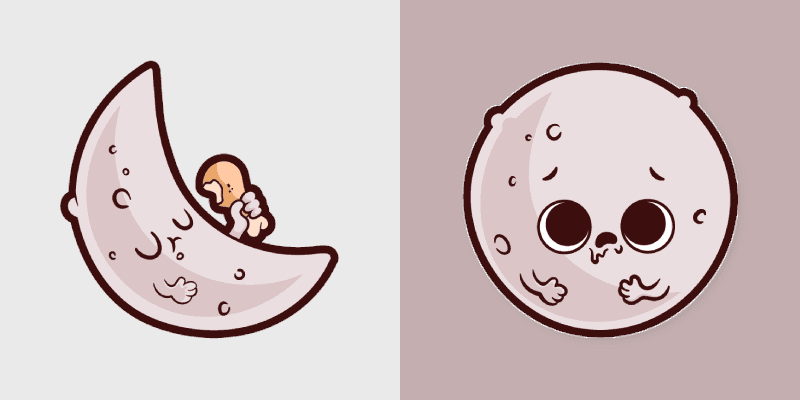 Enchanted Luna custom cursor pack preview for Chrome, Edge and Windows