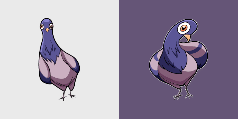 Pigeon custom cursor pack preview for Chrome, Edge and Windows