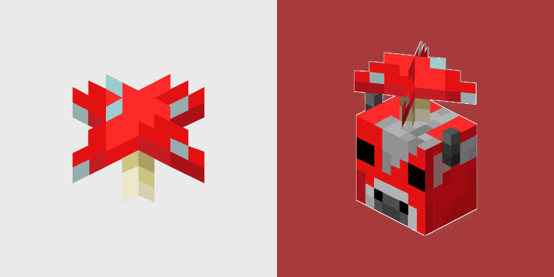 Red Mushroom Mooshroom custom cursor pack preview for Chrome, Edge and Windows