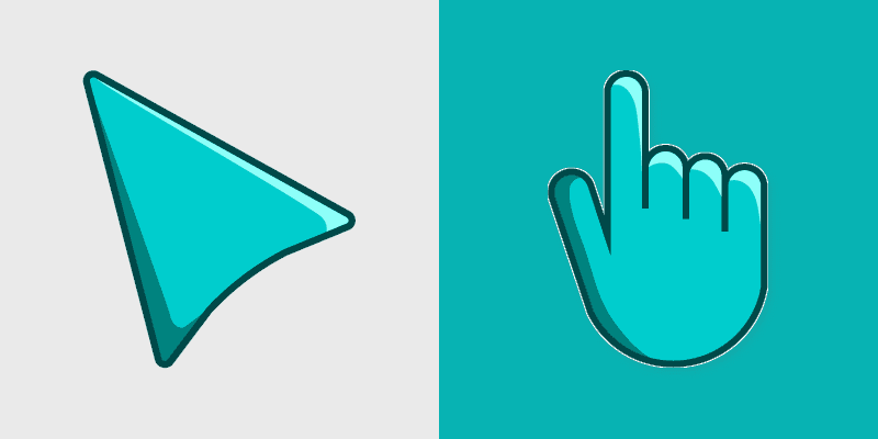 Ocean Calm custom cursor pack preview for Chrome, Edge and Windows