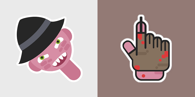 Freddy's Frightful custom cursor pack preview for Chrome, Edge and Windows