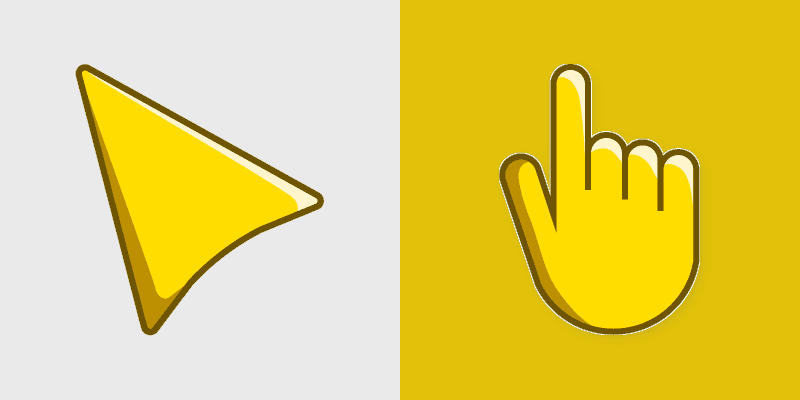 Sunny custom cursor pack preview for Chrome, Edge and Windows