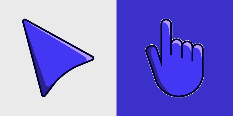 Indigo custom cursor pack preview for Chrome, Edge and Windows