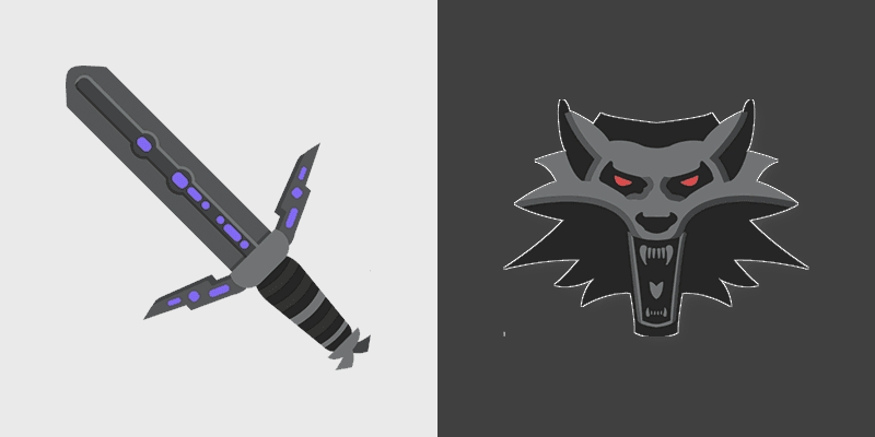 Geralt Silver Sword custom cursor pack preview for Chrome, Edge and Windows