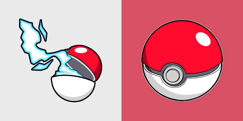 Pokeball Classic custom cursor pack preview for Chrome, Edge and Windows