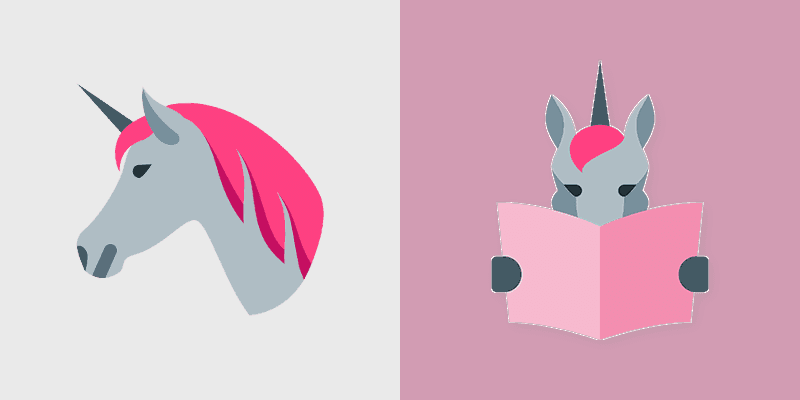 Unicorn custom cursor pack preview for Chrome, Edge and Windows