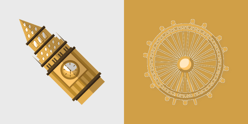 London Landmarks custom cursor pack preview for Chrome, Edge and Windows