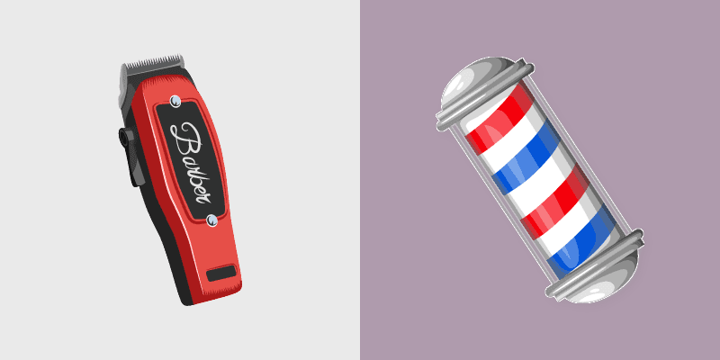 Barber Clipper custom cursor pack preview for Chrome, Edge and Windows