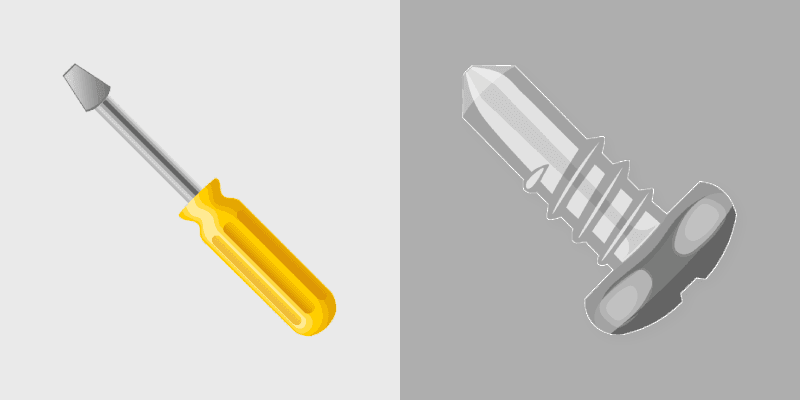 Handy Screwdriver custom cursor pack preview for Chrome, Edge and Windows