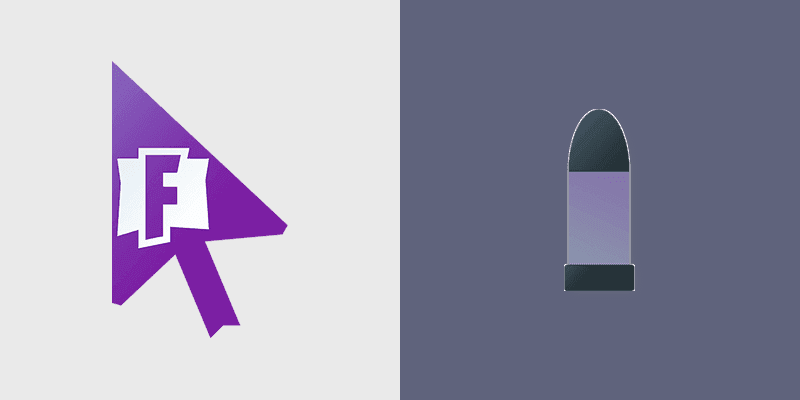 Fortnite Logo custom cursor pack preview for Chrome, Edge and Windows