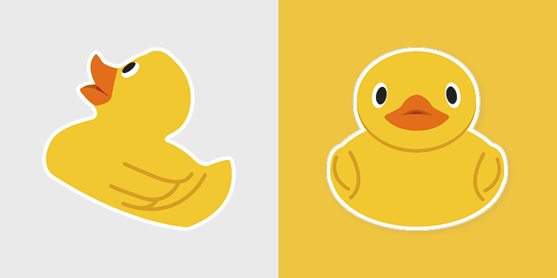 Yellow Duck custom cursor pack preview for Chrome, Edge and Windows