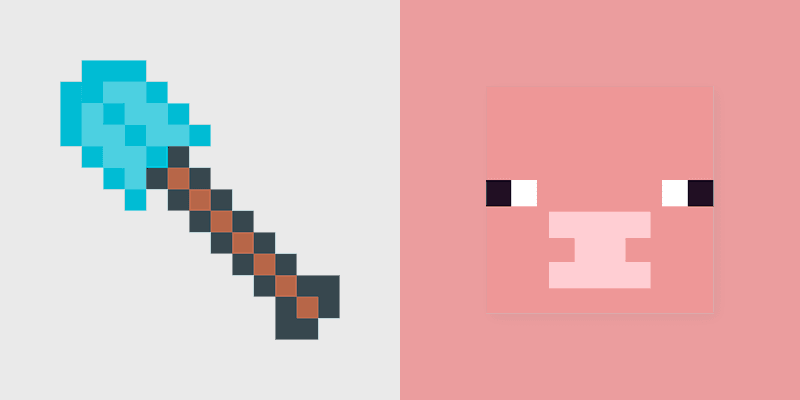 Diamond Shovel Pig custom cursor pack preview for Chrome, Edge and Windows