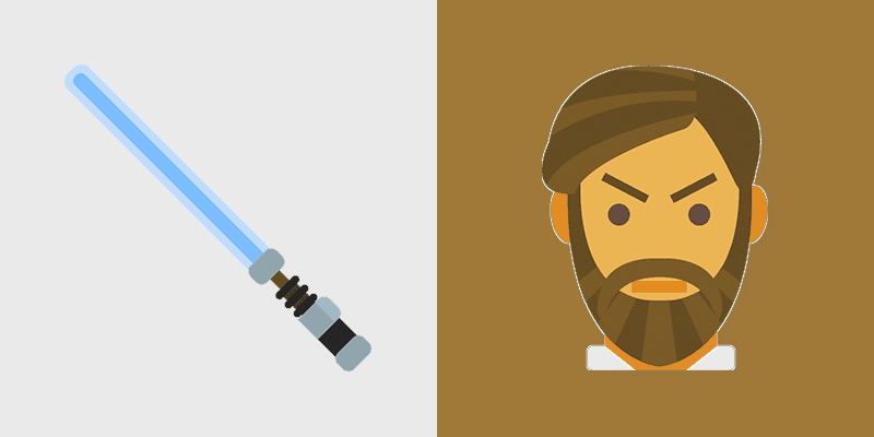 Obi-Wan Lightsaber custom cursor pack preview for Chrome, Edge and Windows