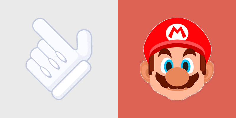 Mario Classic custom cursor pack preview for Chrome, Edge and Windows