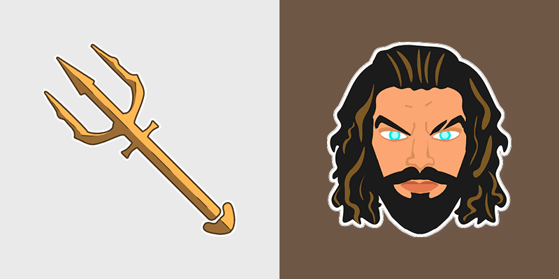 Aquaman custom cursor pack preview for Chrome, Edge and Windows