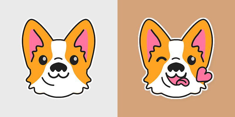 Corgi Puppy custom cursor pack preview for Chrome, Edge and Windows