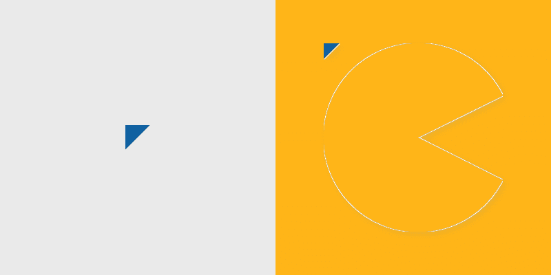 Pac-Man Theme custom cursor pack preview for Chrome, Edge and Windows