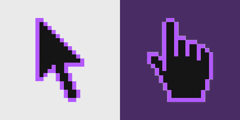 Color Pixels Retro Mix custom cursor collection preview