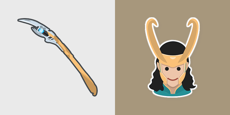 Loki Mythic custom cursor pack preview for Chrome, Edge and Windows