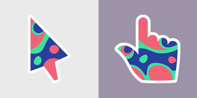 Colorful Nature custom cursor pack preview for Chrome, Edge and Windows