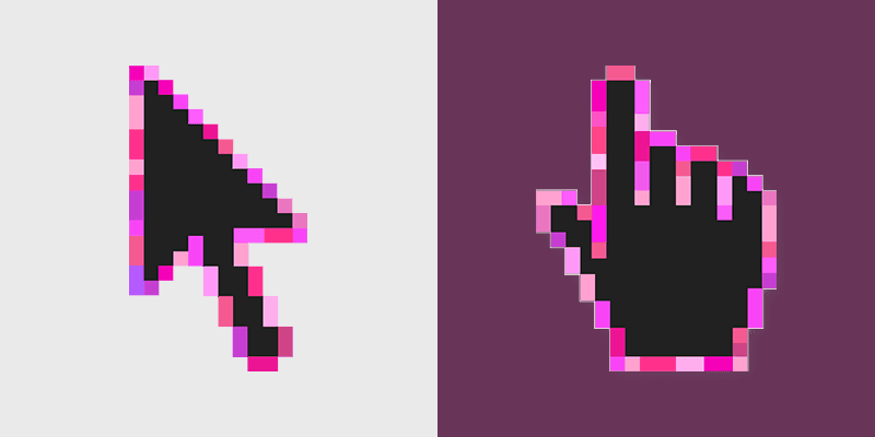 Lipstick Pink custom cursor pack preview for Chrome, Edge and Windows