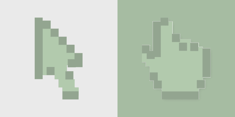 Retro Deluxe custom cursor pack preview for Chrome, Edge and Windows