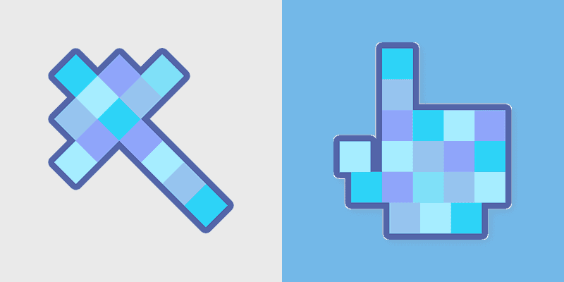 Pixel Perfect custom cursor pack preview for Chrome, Edge and Windows